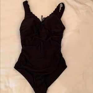 black one piece swimsuit